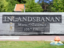 Detail des Inlandsbahn Denkmals - Inlandsbanan Mora - Gällivare 1067 KM