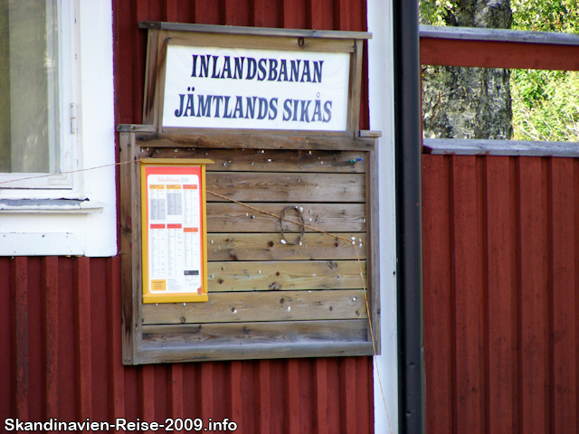Inlandsbahn Fahrblan in Jämtlands Sikås