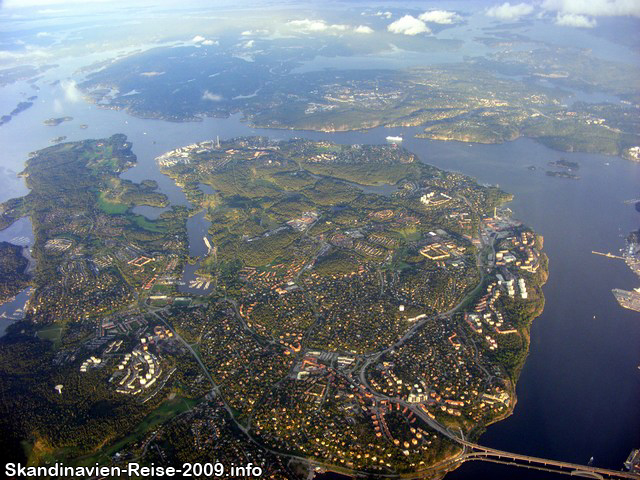 Überflug über Lidingö