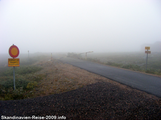 Nebel auf dem Dundret