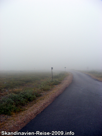 Nebel auf dem Dundret