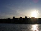 Sonnenuntergang im Stockholmer Hafen