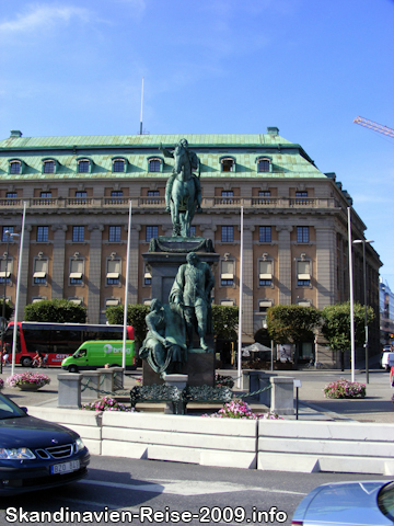 Statue von Gustav Adolfs Torg