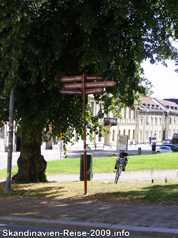 Wegweiser in Uppsala