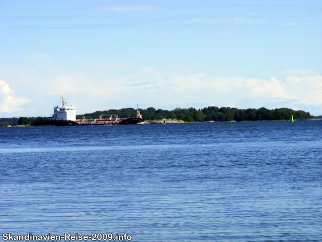 Schiff auf der Ostsee bei Kapellskär