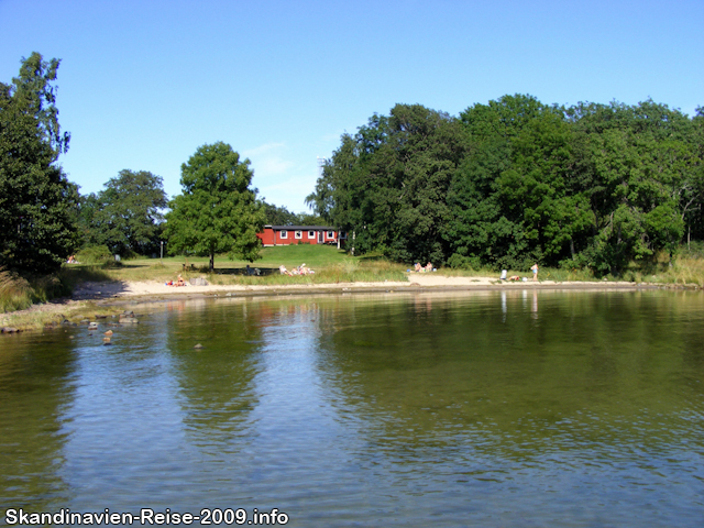 Blick auf den Strand bei Kapellskär