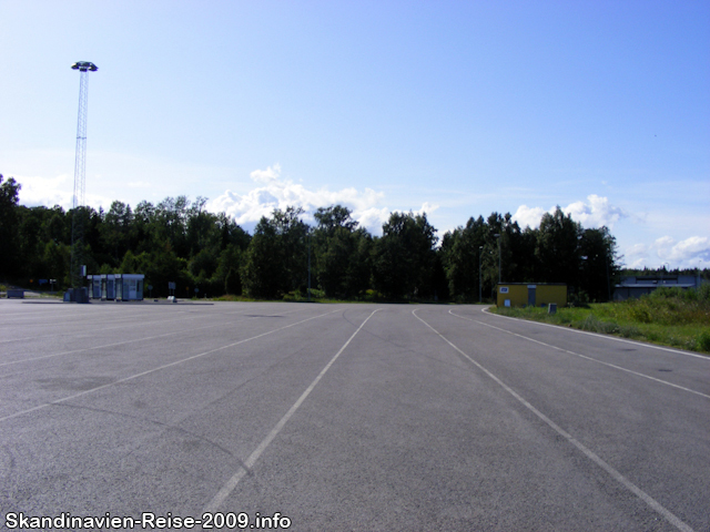 Parkplatz vom Fährhafen Kapellskär