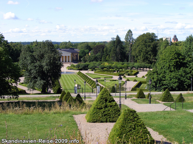 Blick auf den Botanischen Garten von Uppsala