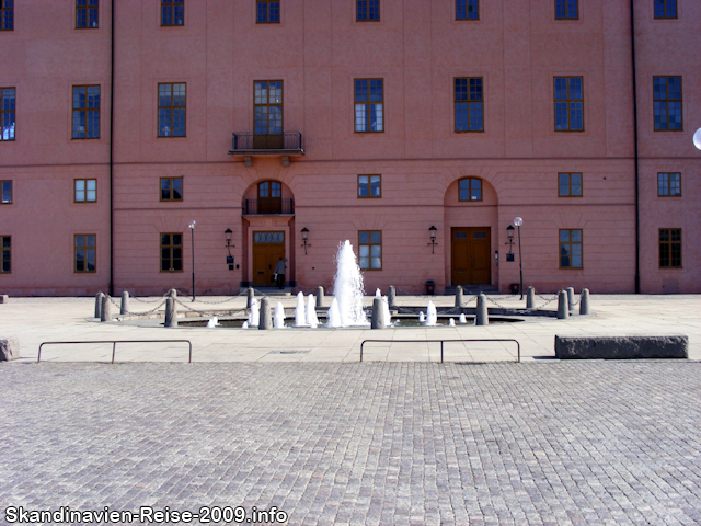 Brunnen am Schloss Uppsala