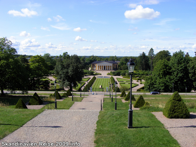 Blick auf den Botanischen Garten von Uppsala