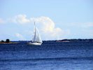 Segelboot auf der Ostsee