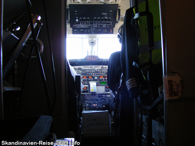 Blick ins Cockpit der Beechcraft 1900D