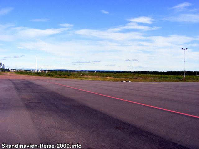 Rollfeld vom Flughafen Mora-Siljan