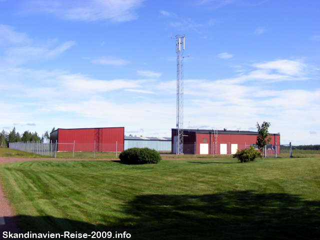 Antennenmast am Flughafen Mora-Siljan