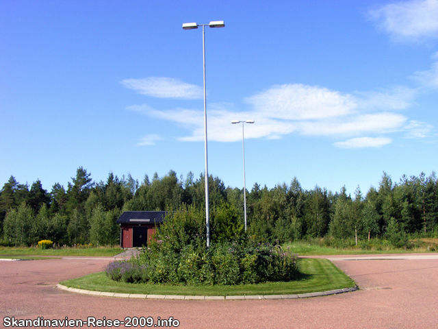 Parkplatz am Flughafen Mora-Siljan