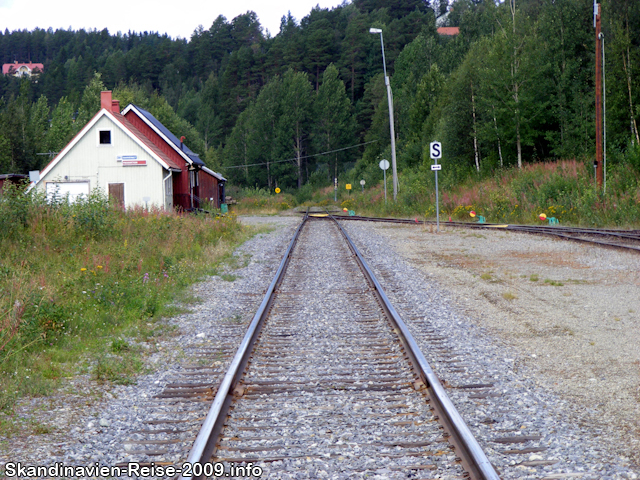 Bahnstrecke in Vilhelmina