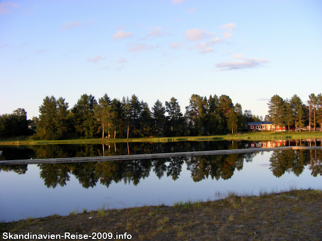 Badesee am Campingplatz von Sorsele