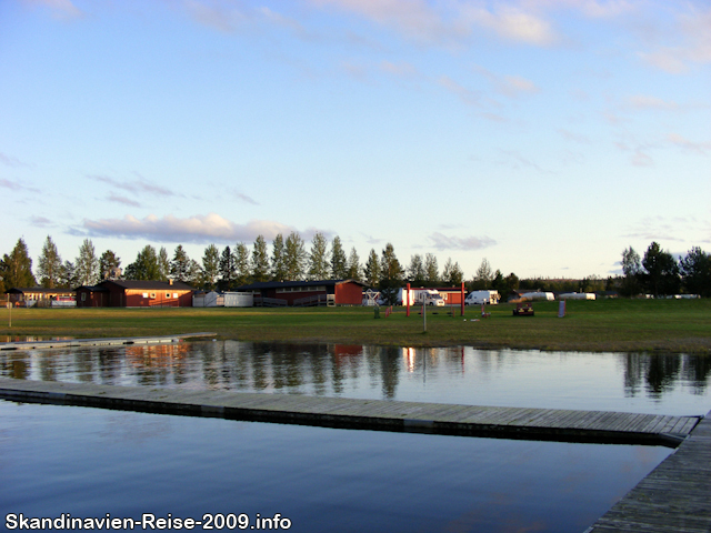 Badesee am Campingplatz von Sorsele