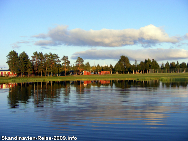 Badesee am Campingplatz von Sorsele