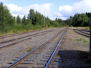 Bahnstrecke in Storuman