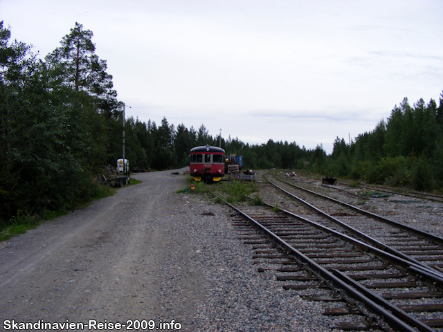 Inlandsbahn Zug in Moskosel