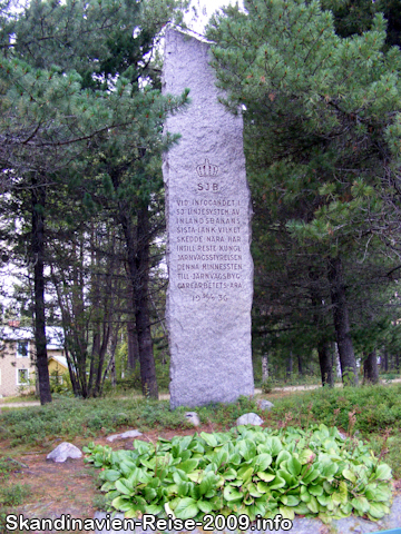 Inlandsbahn Monument in Kåbdalis