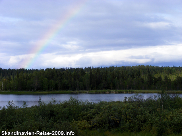 Regenbogen bei Svappavaara