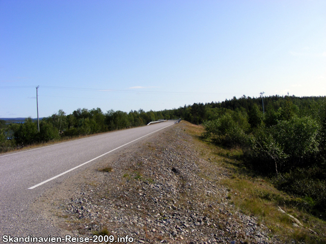 Straße in Richtung Norwegen