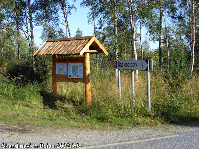 Nationalpark Informationstafel