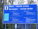 Hinweise für Verhalten an der Norwegisch/Russichen Grenze