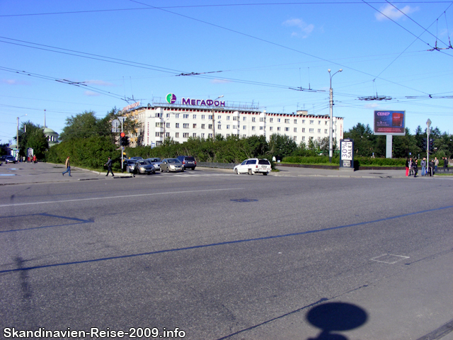 Kreuzung in Murmansk