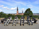 Blick auf den Dom von Uppsala