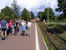 Ankunft der Inlandsbahn in Mora